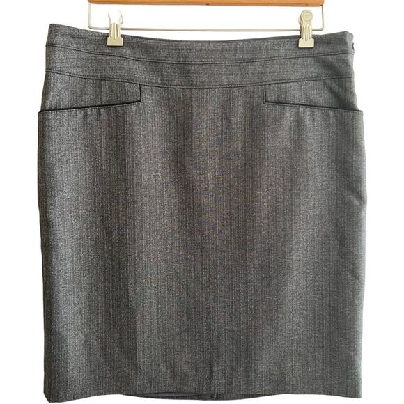 NWT The Limited Collection lined dress skirt w/pockets dark grey SIZE 14 WOMEN - Picture 1 of 16